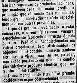 Exaltação das conservas nacionais fabricadas por DTVP